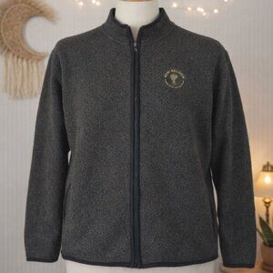 Vintage 90s Ouray Sportwear Fleece Jacket L New Belgium Brewery Logo USA Made